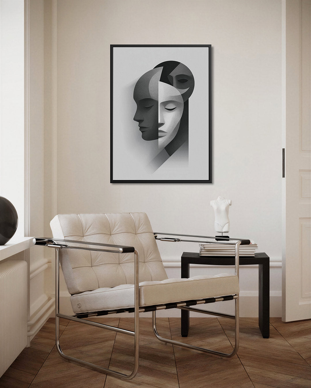 Geometrische gezichten Kunstwerk