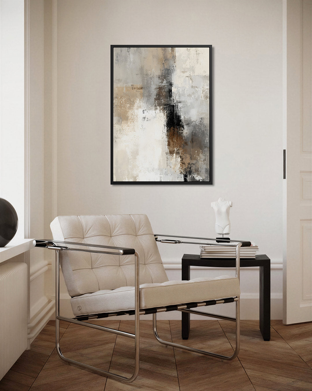 Gelaagde textuur compositie Kunstwerk