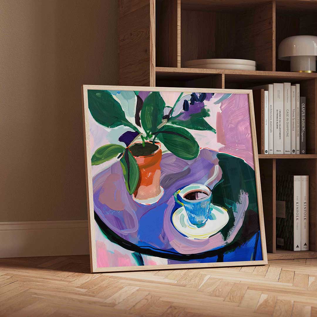 Plant en kopje Poster
