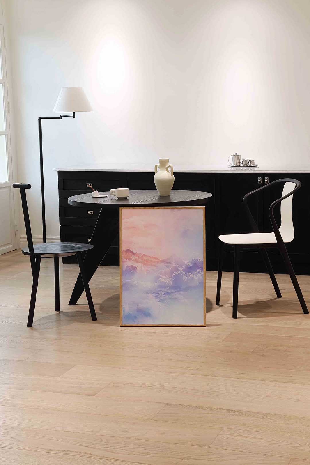 Bergen en wolken Poster