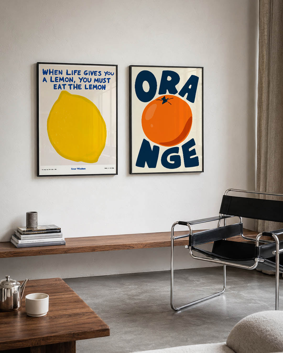 Citroen en woorden Posterset