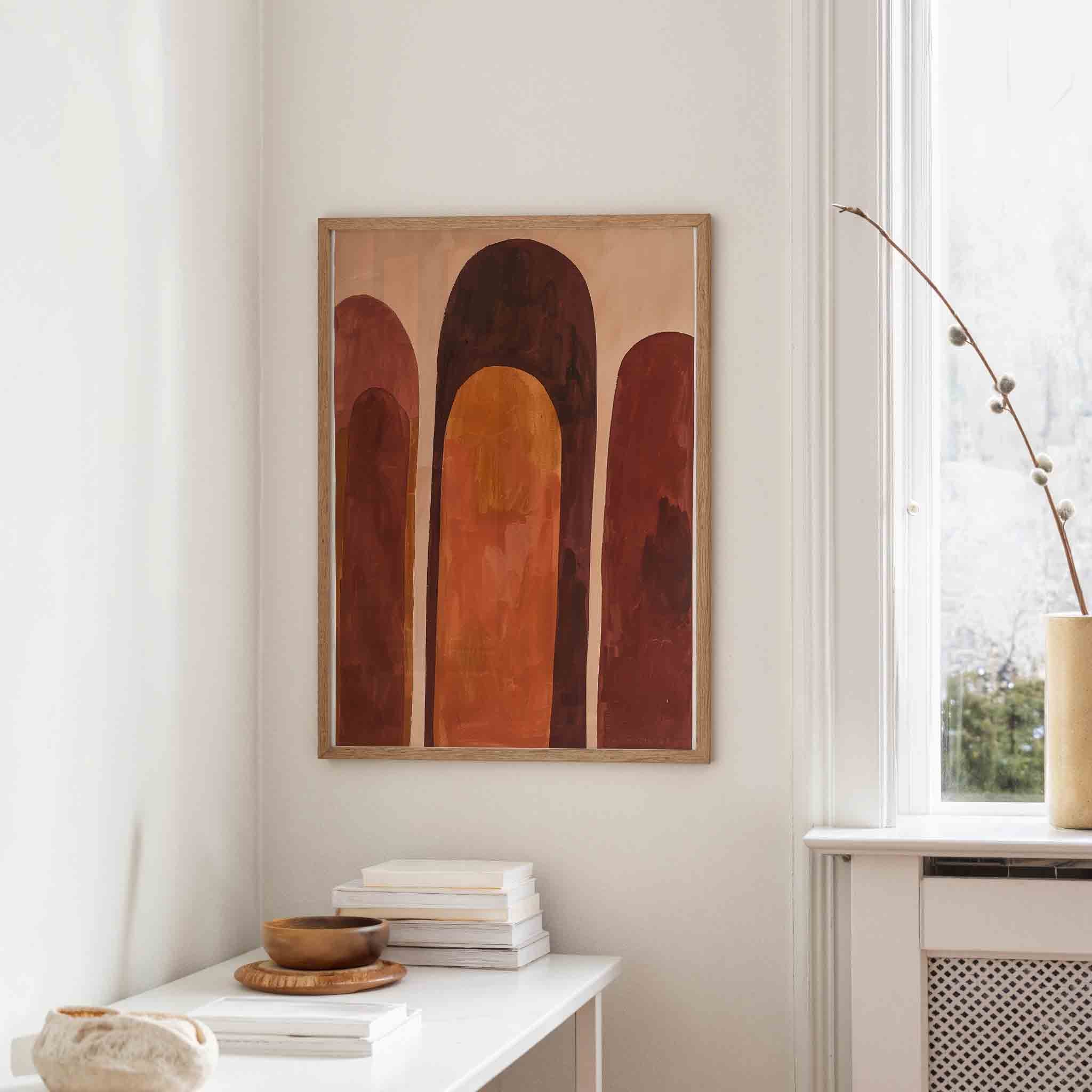 Abstracte bogen Poster