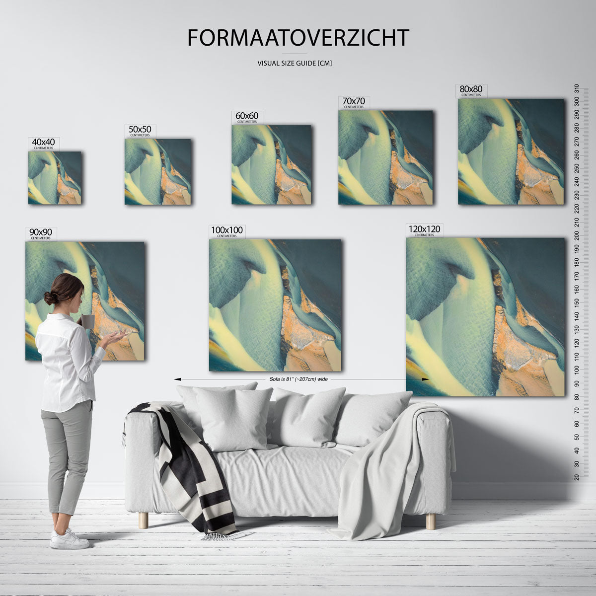Organische vormen Kunstwerk