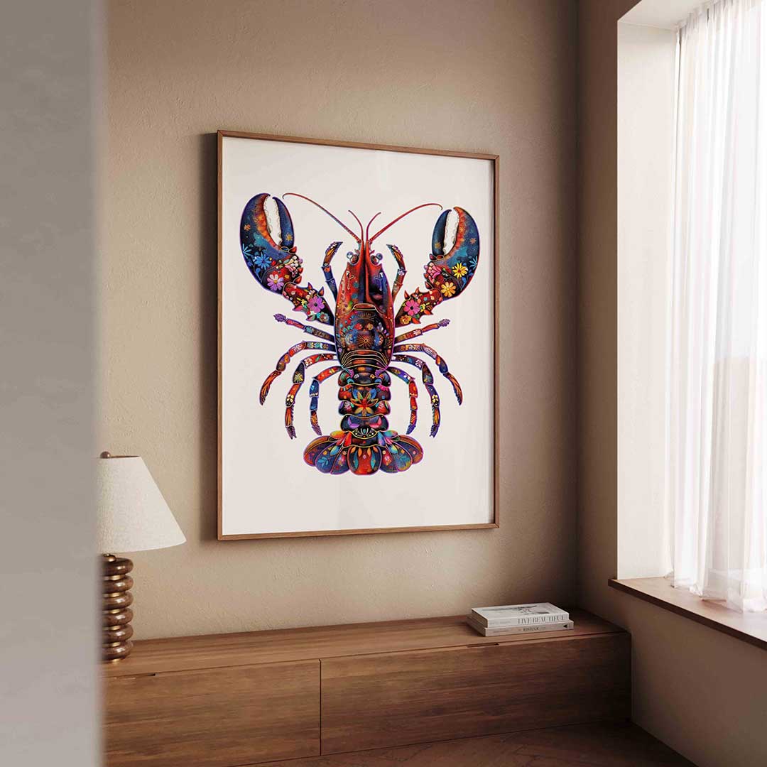 Kleurrijke kreeft Poster