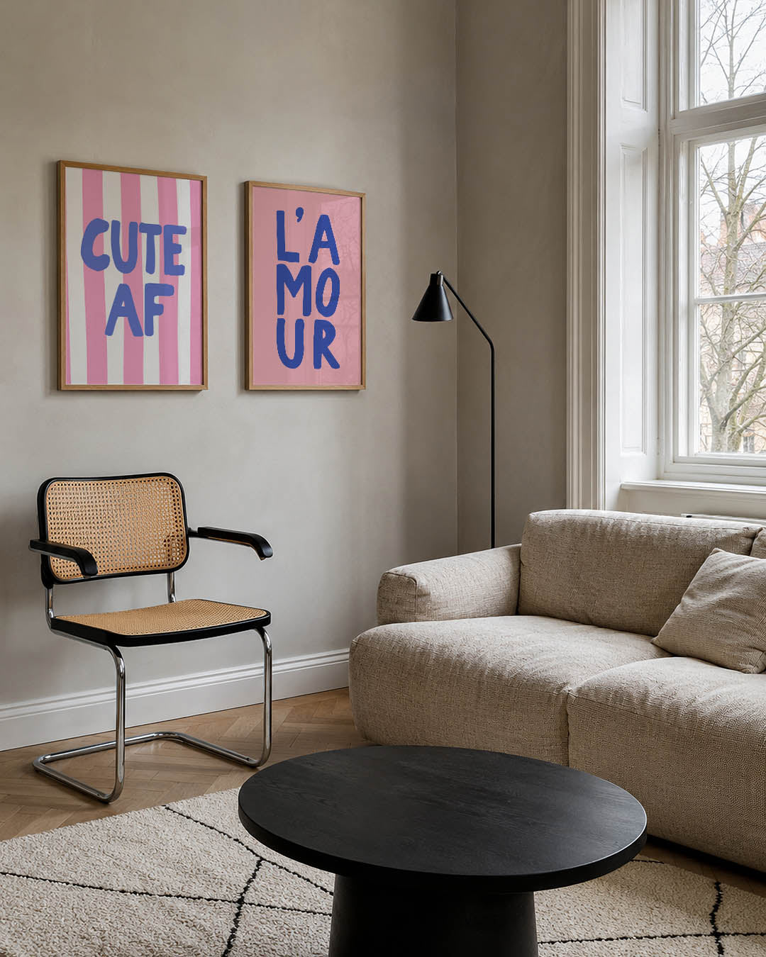 Speelse strepen Posterset