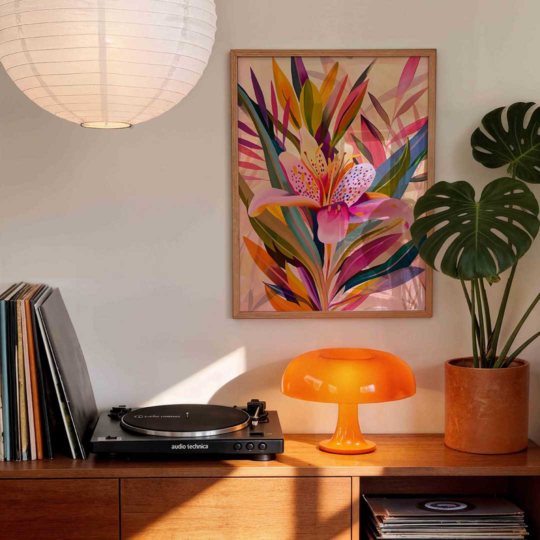 Bloemen en bladeren Poster