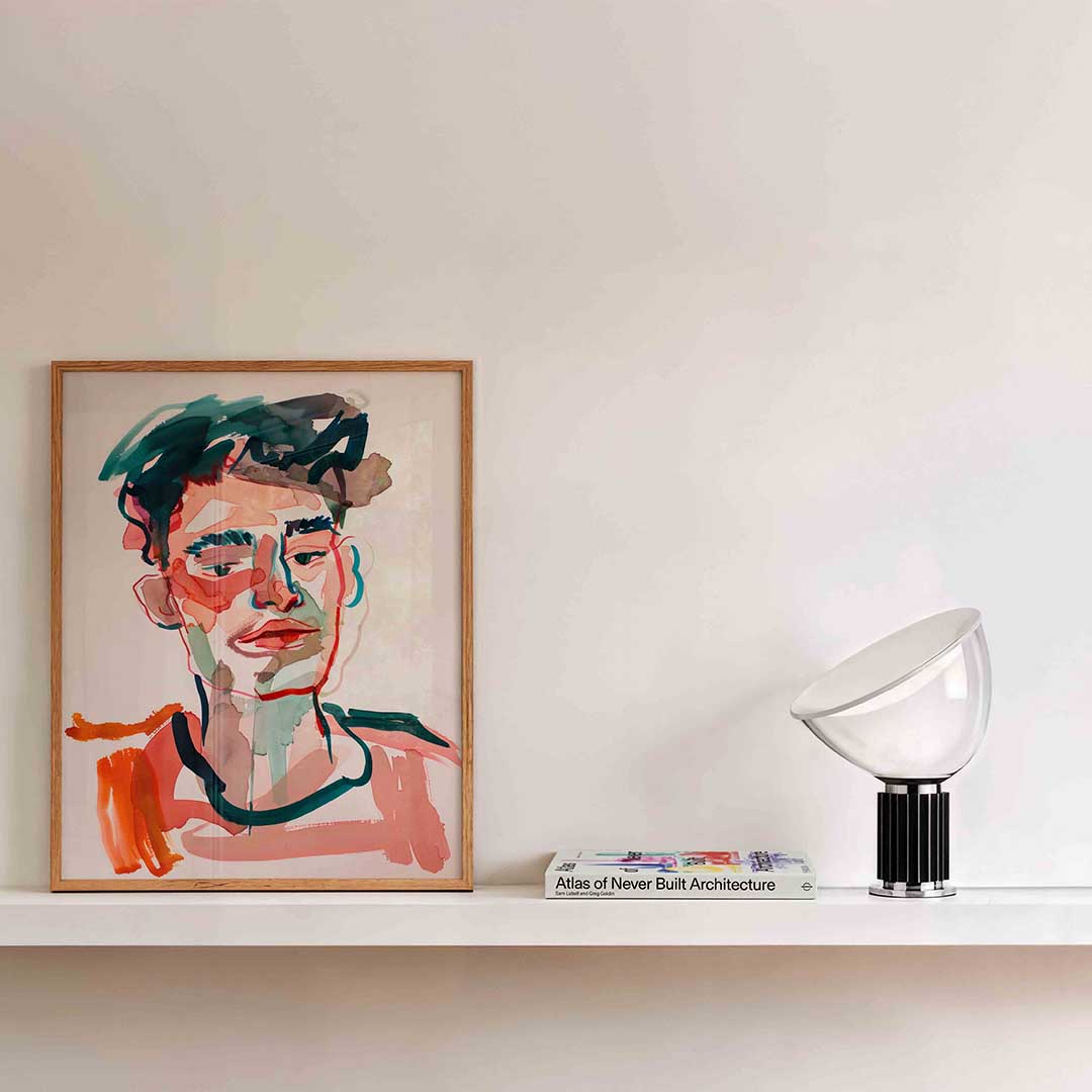 Abstracte portret Poster