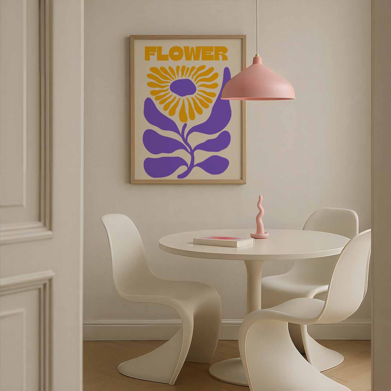 Vrolijke Bloemenkracht Poster-WallArtistic