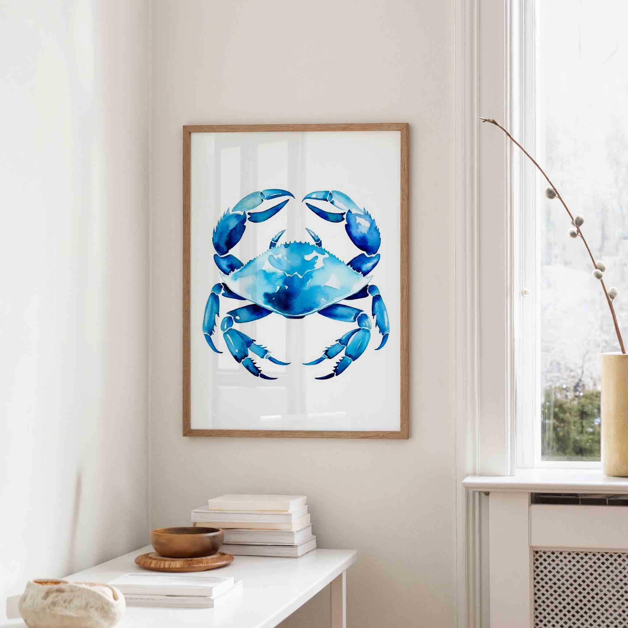 Blauwe krab Poster