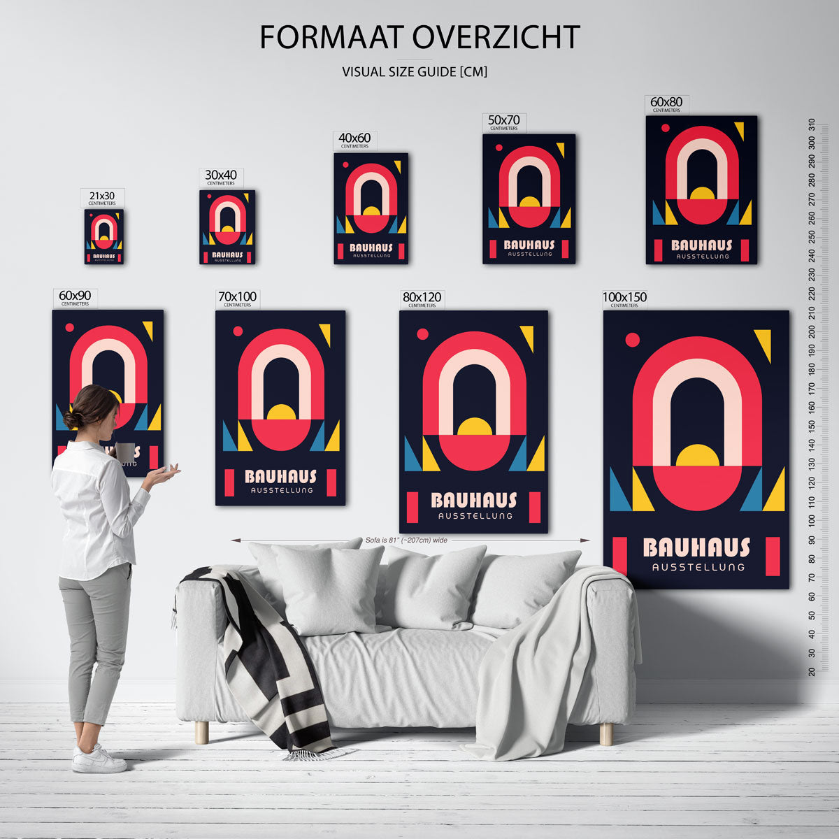 Vormen en vlaken Poster