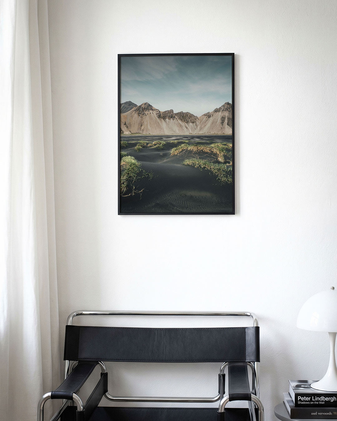 Berglandschap met zand Poster