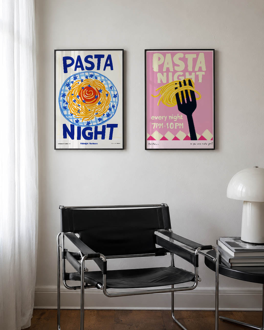 Kleurrijk eetfestijn Posterset