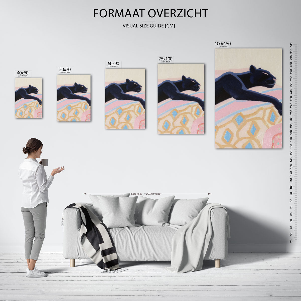 Dromerige panter Kunstwerk