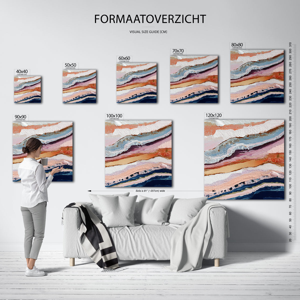 Gelaagde textuur Poster