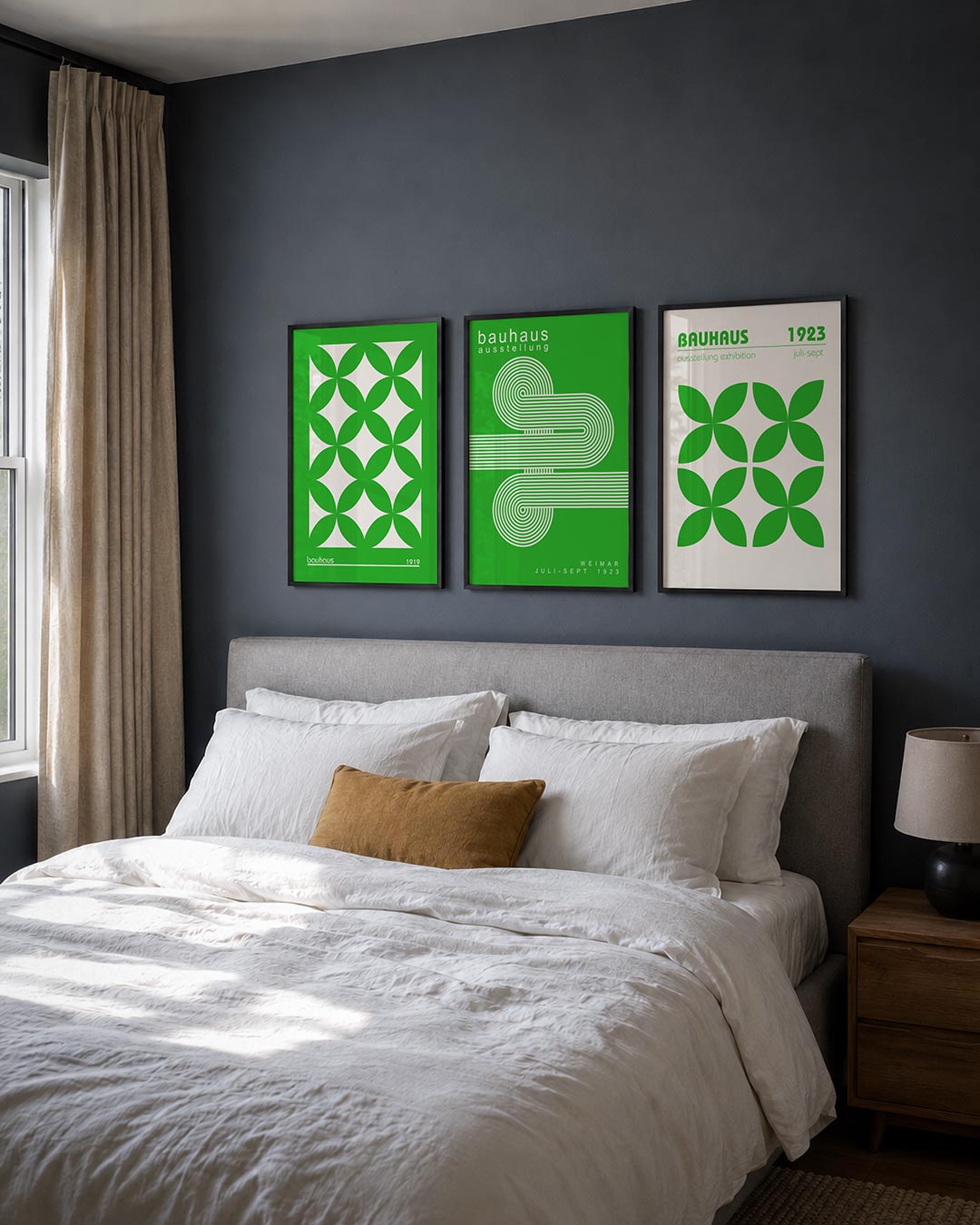 Groene cirkelpatronen Posterset