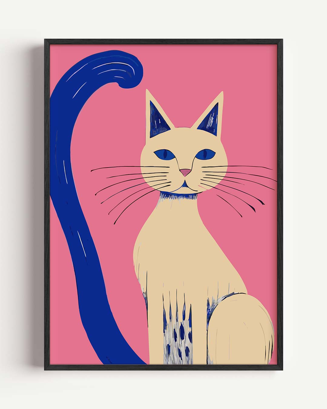 Stijlvolle Kattenkunst Poster-WallArtistic