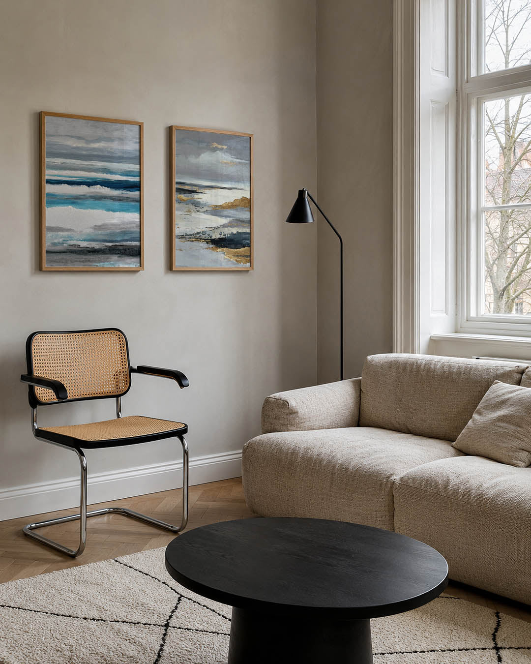 Kleurige lijnenspel Posterset