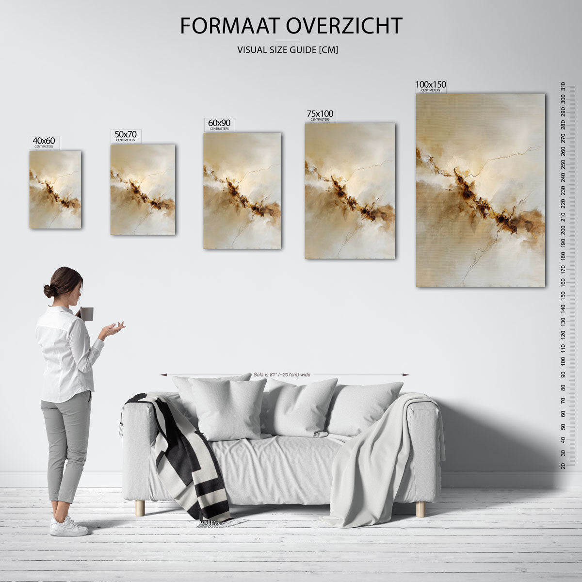 Organische lijnen Kunstwerk