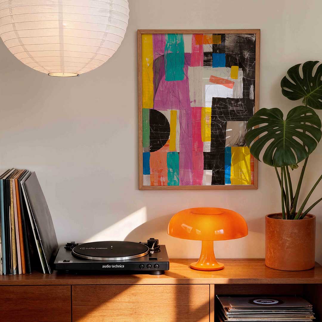 Abstracte vormen en kleuren Poster