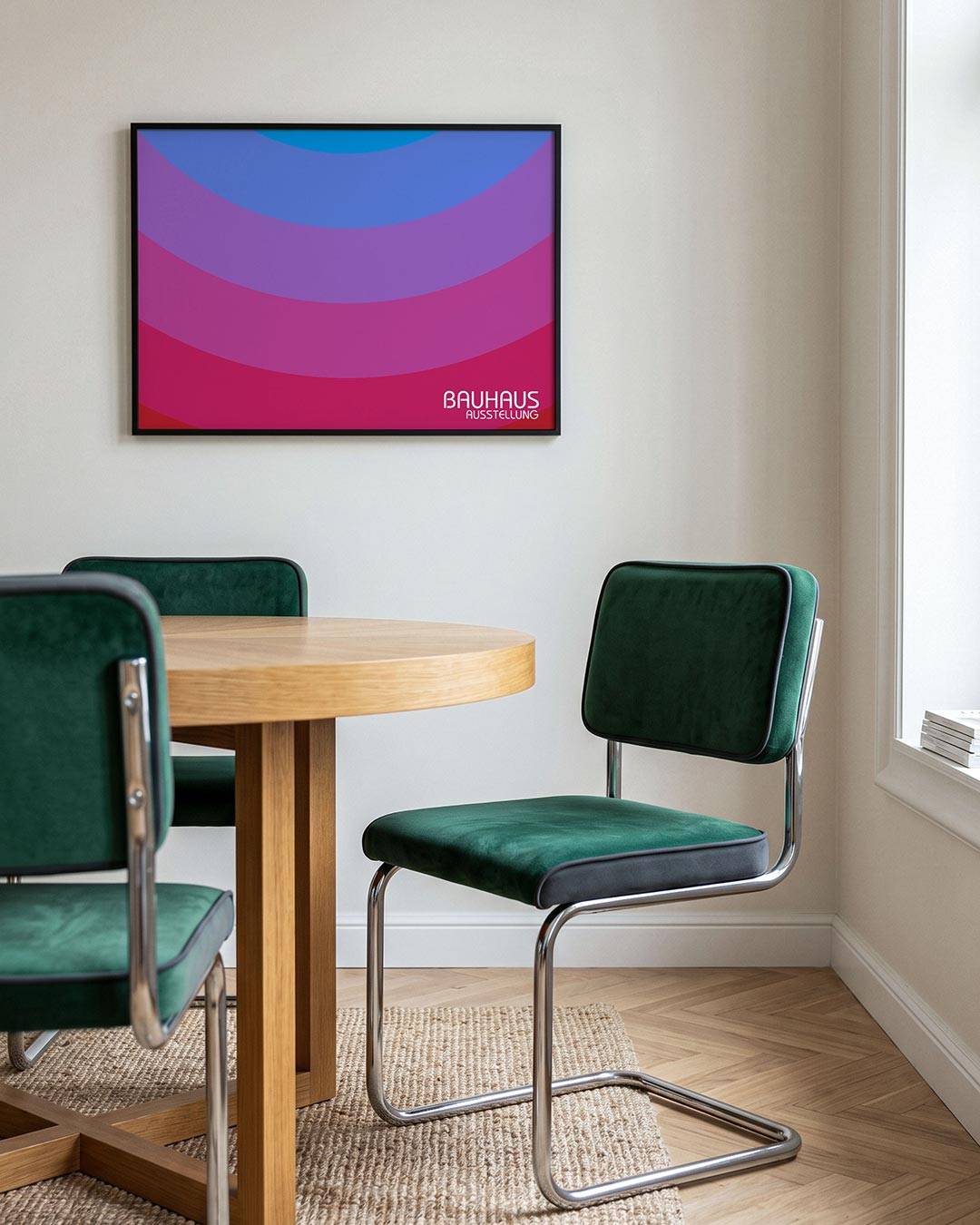 Kleurvlakken boog Poster