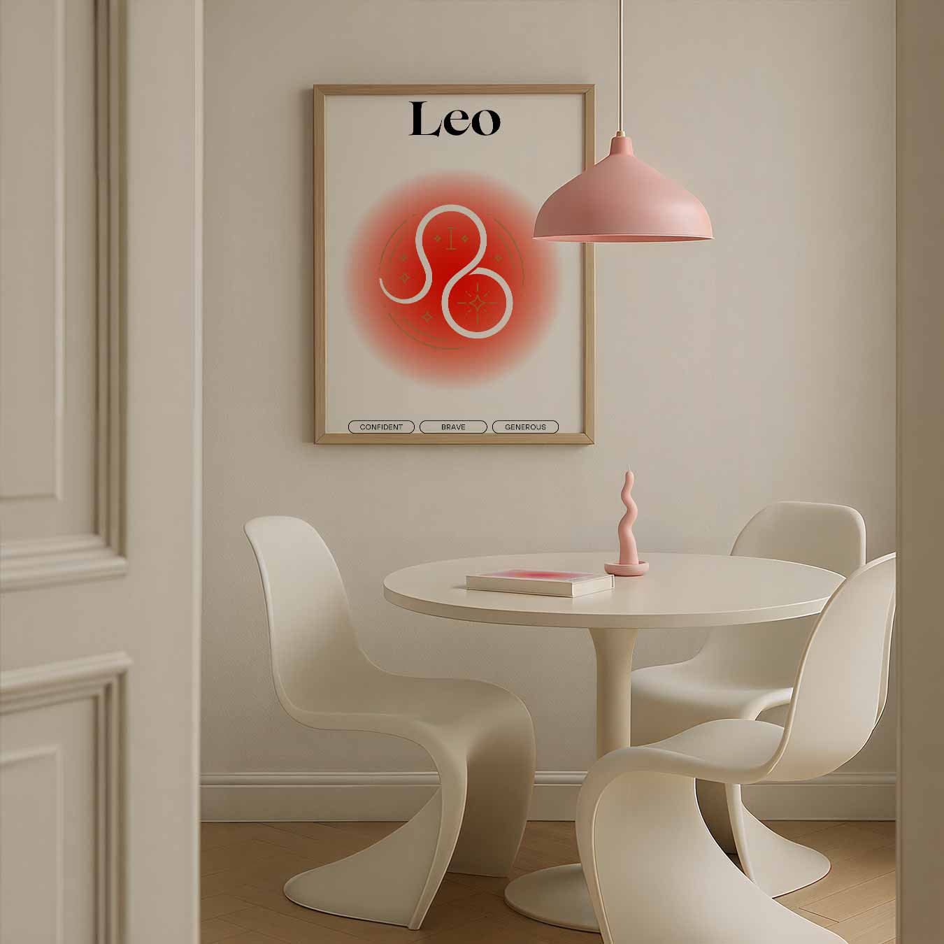Stijlvolle Leo Astro Poster-WallArtistic