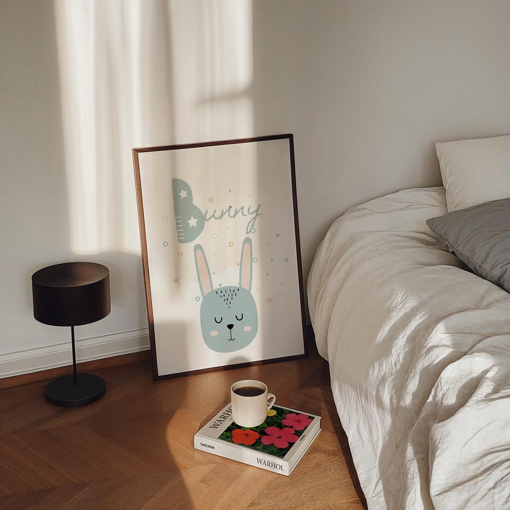 Schattige Konijnenposter-WallArtistic