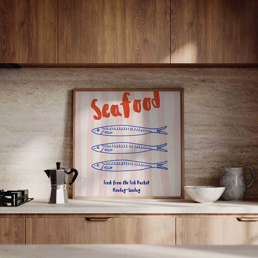 Seafood en vissen Poster