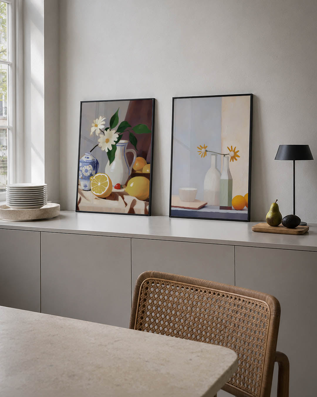Vruchten en bloemen Posterset