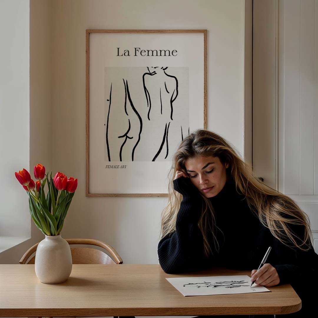 La Femme Kunstposter-WallArtistic