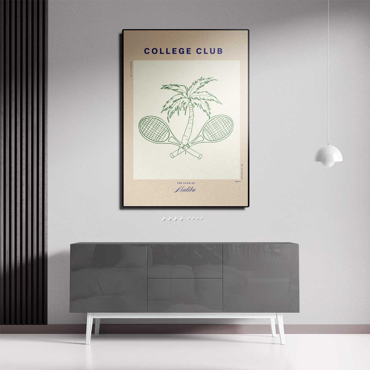 College Club Print Kunstwerk-canvas-dibond-plexiglas-wanddecoratie-WallArtistic