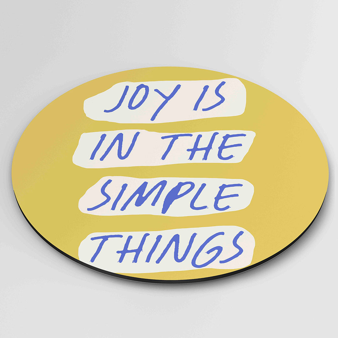 Joy in the simple things Muurcirkel