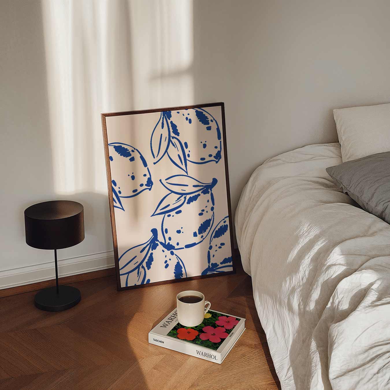 Zomerse Citroen Illustratie Poster-WallArtistic