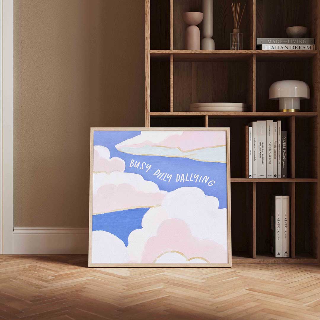 Wolk en tekst Poster