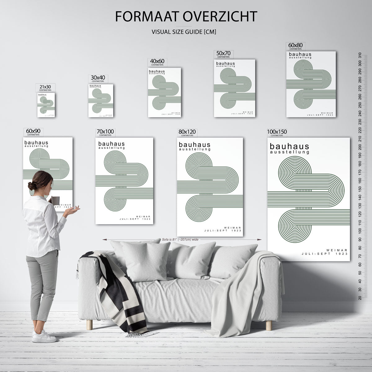 Lijnenspel en vormen Poster