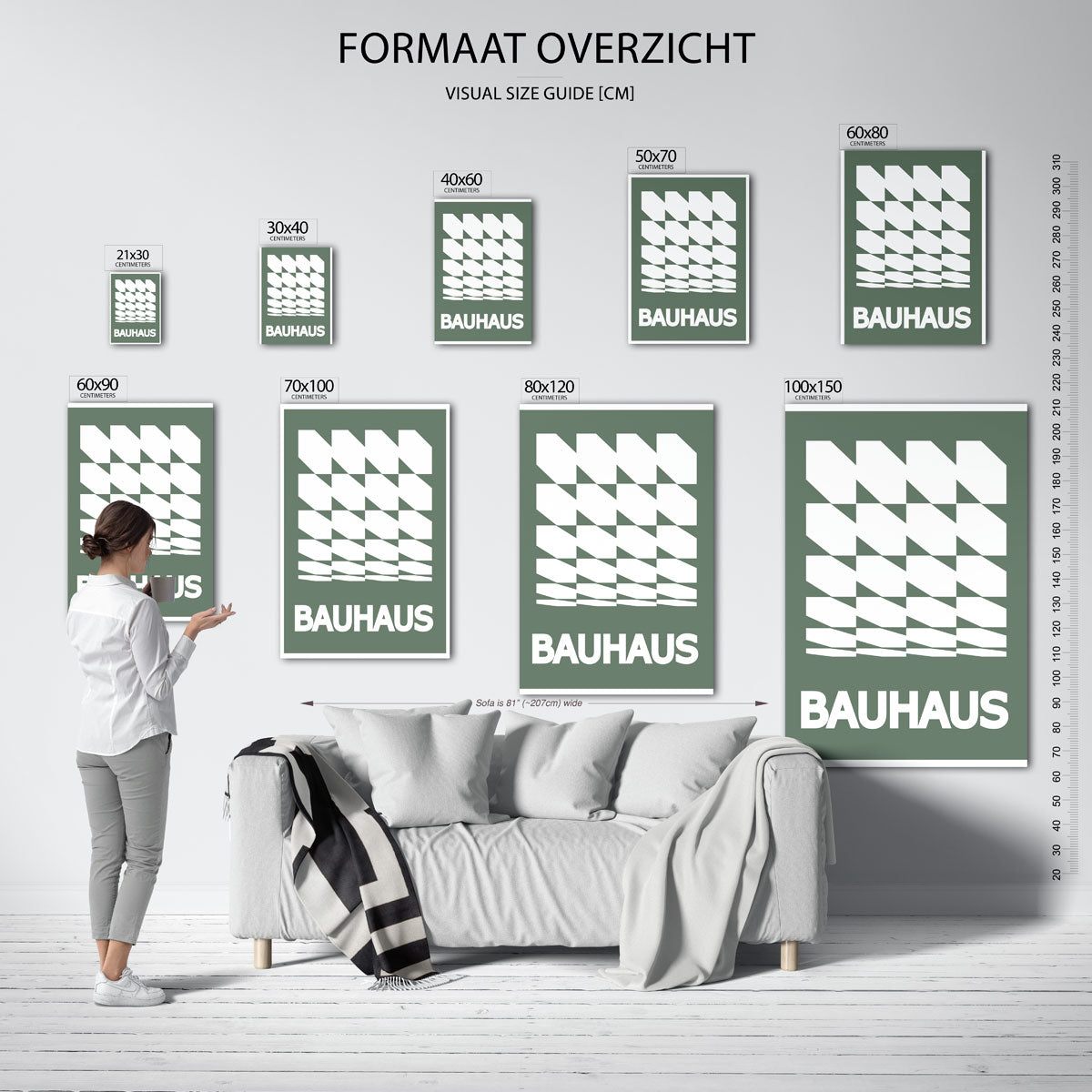 Vormritme en lijnen Poster