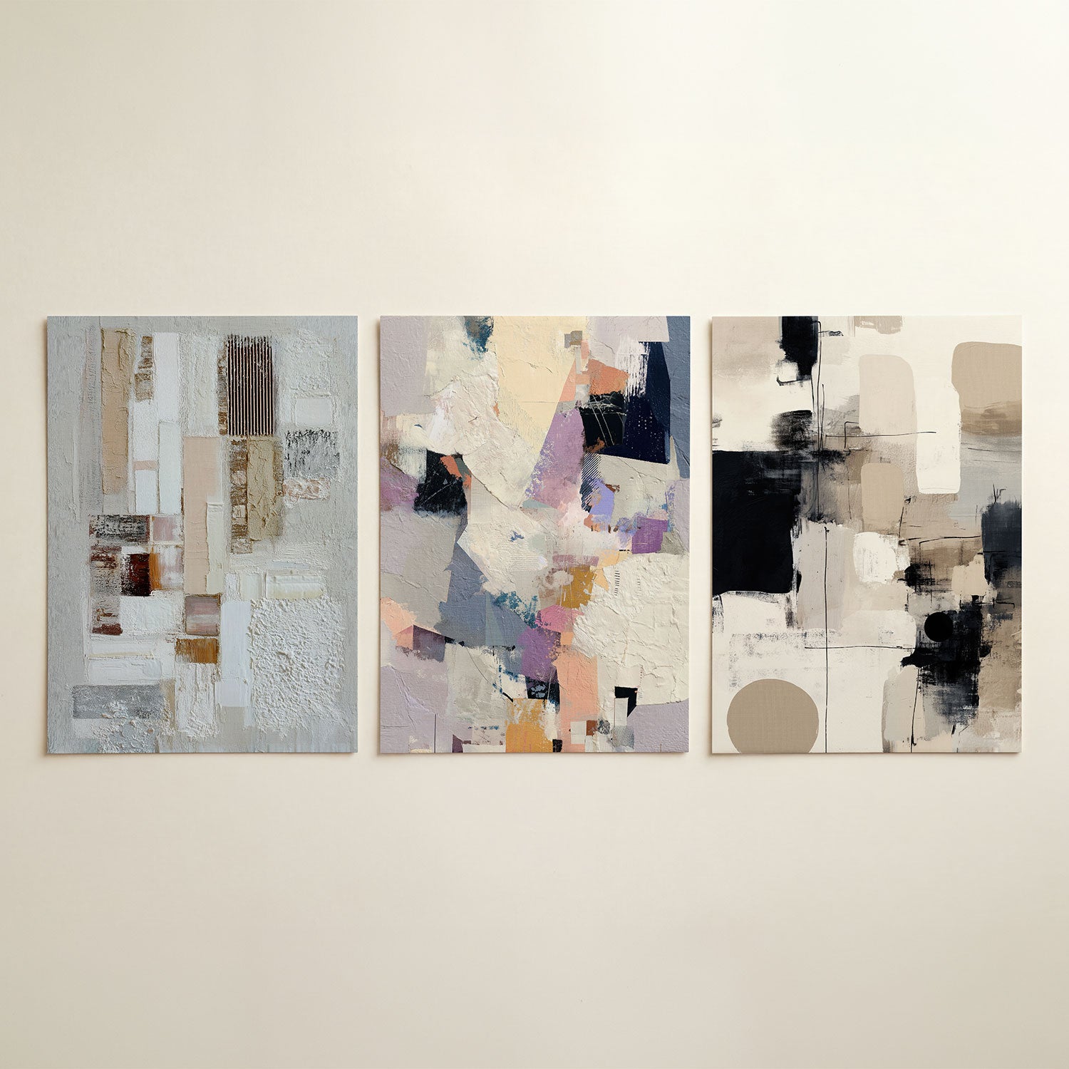Textuur en lijnen Posterset