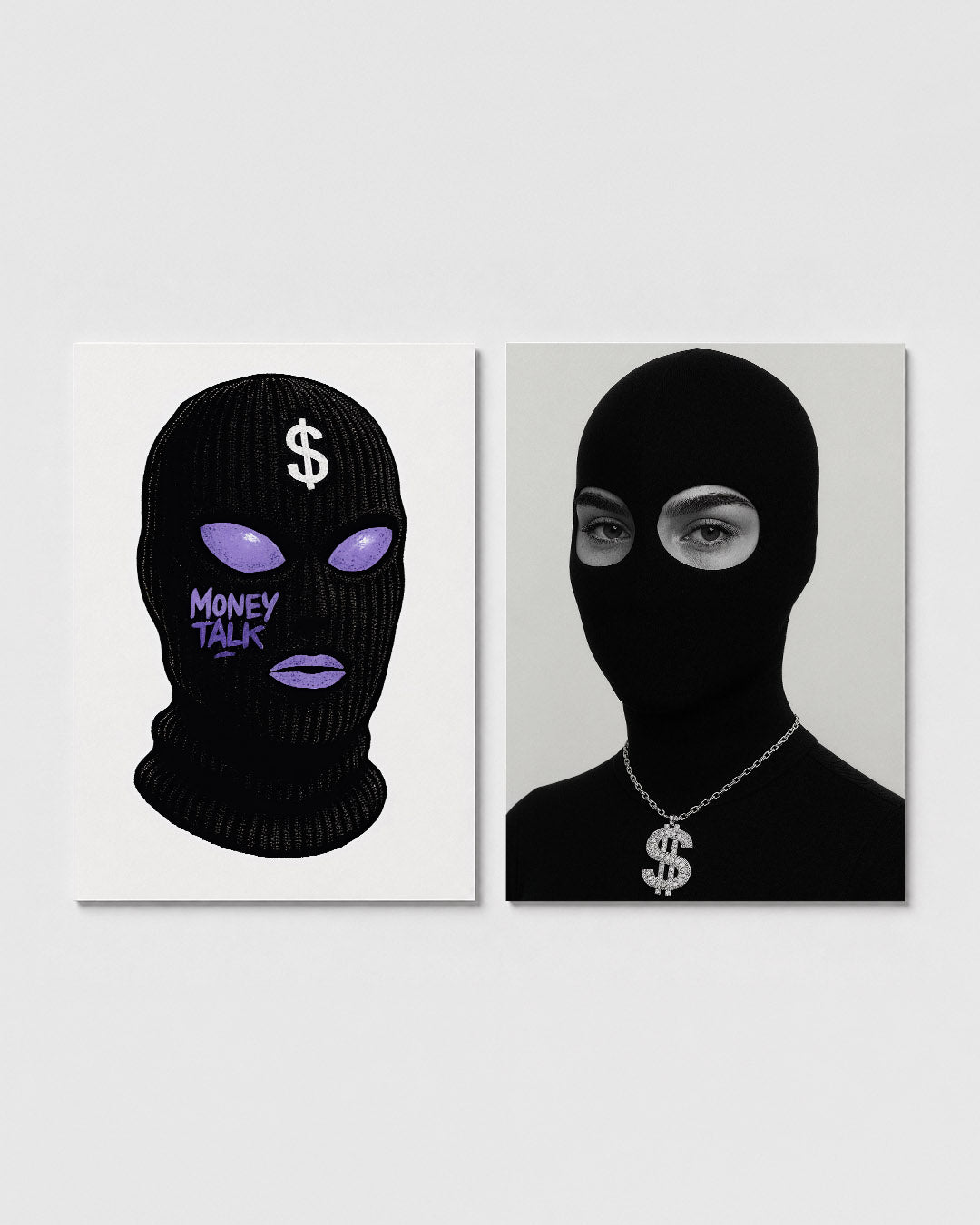 Masker en tekst Posterset
