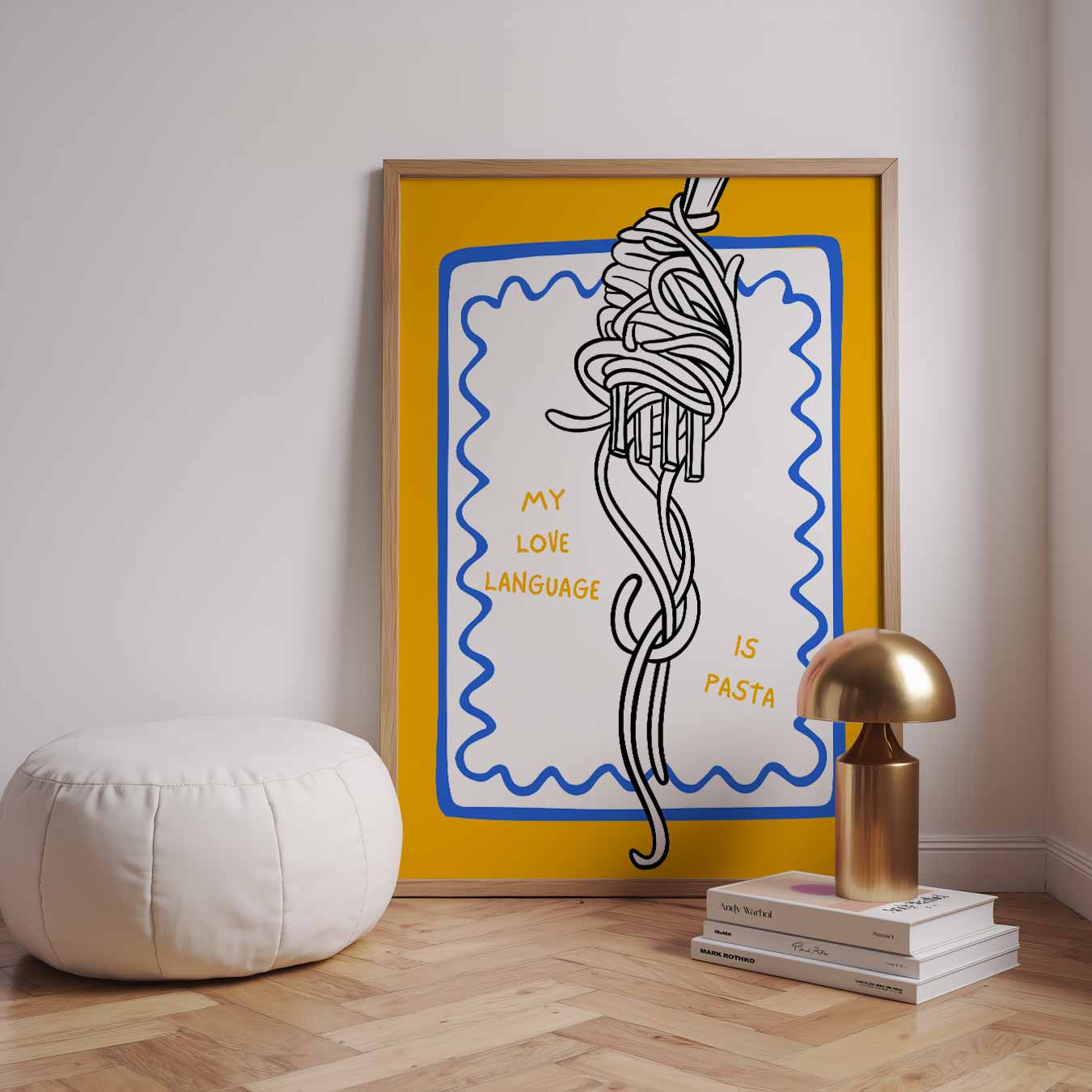 Pasta Liefdestaal Poster-WallArtistic
