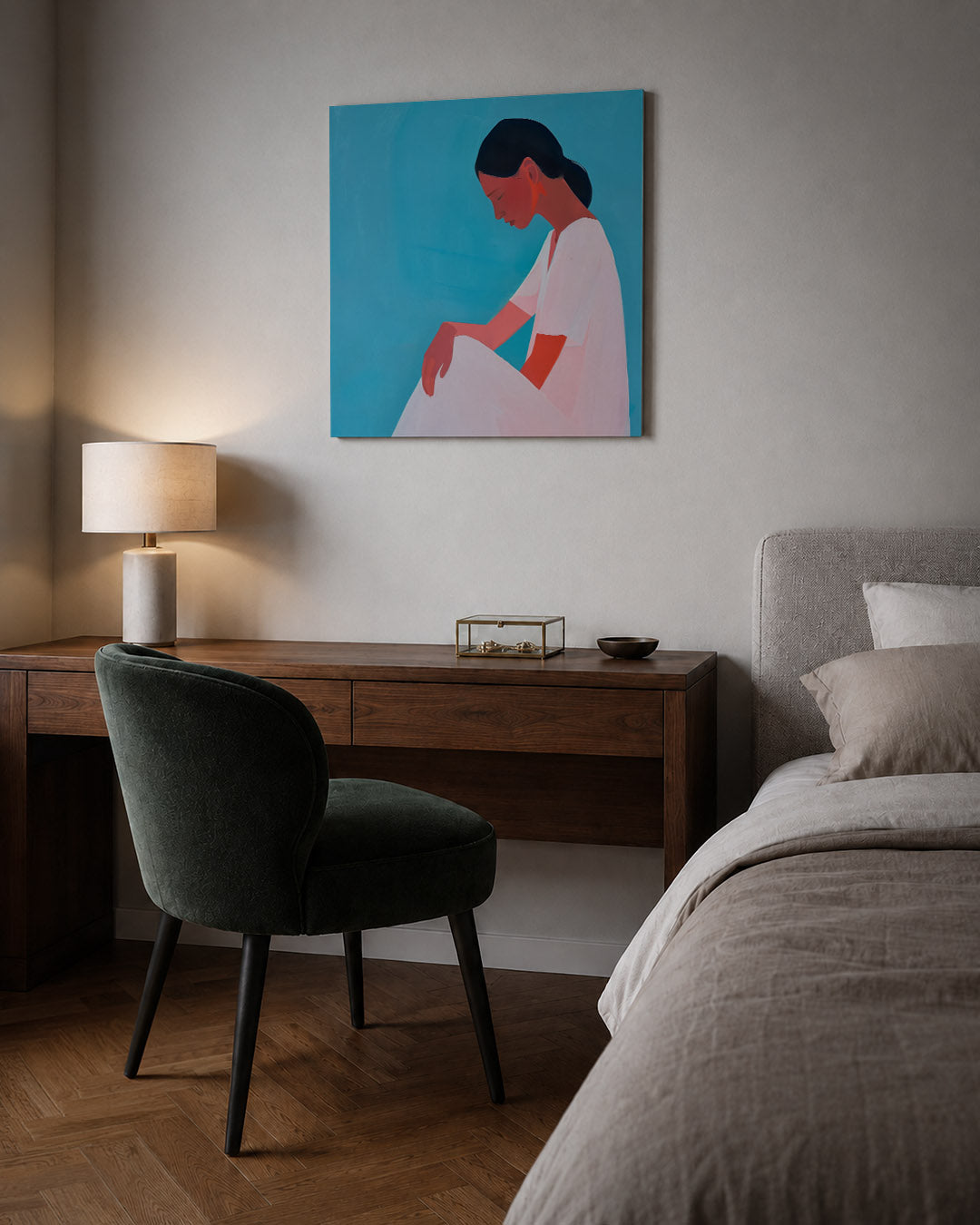 Vrouwelijke silhouet Kunstwerk