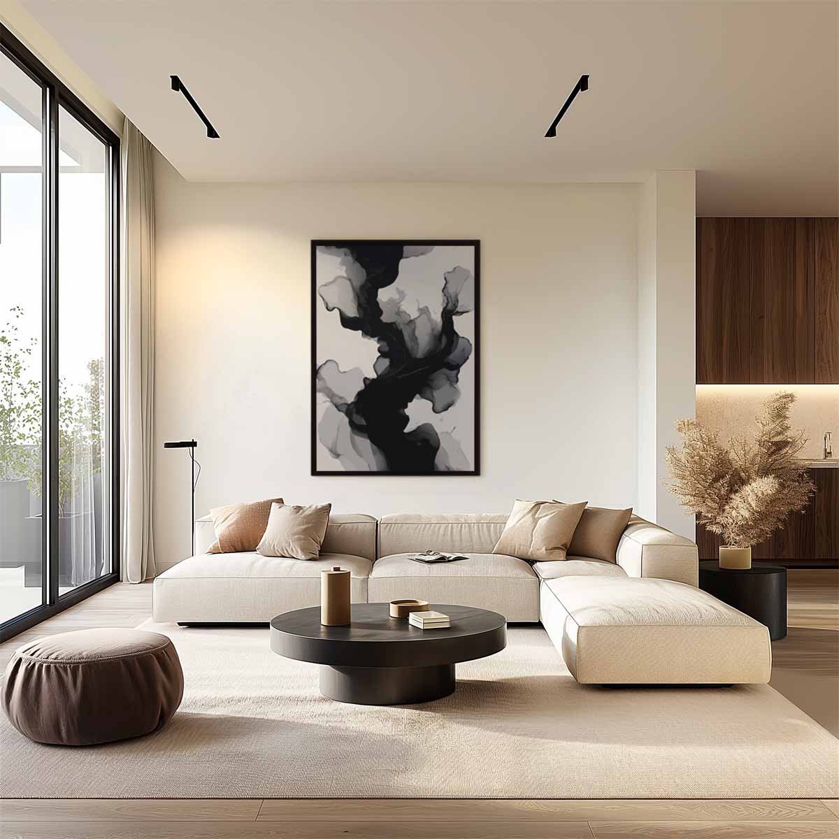 Mystieke Wolken in Beweging Kunstwerk-canvas-dibond-plexiglas-wanddecoratie-WallArtistic