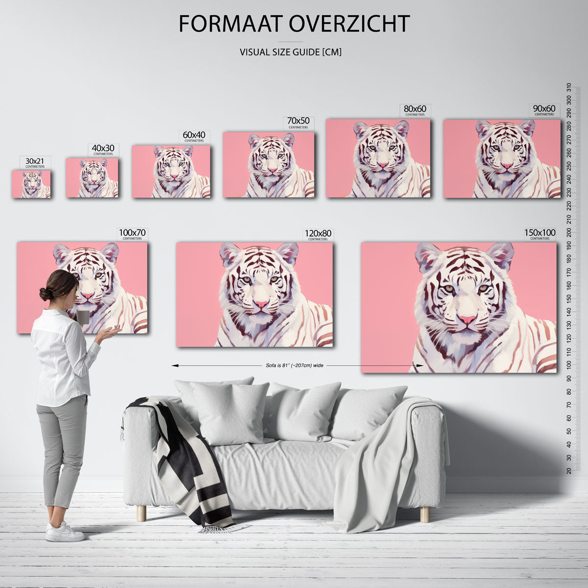 Witte tijger Poster