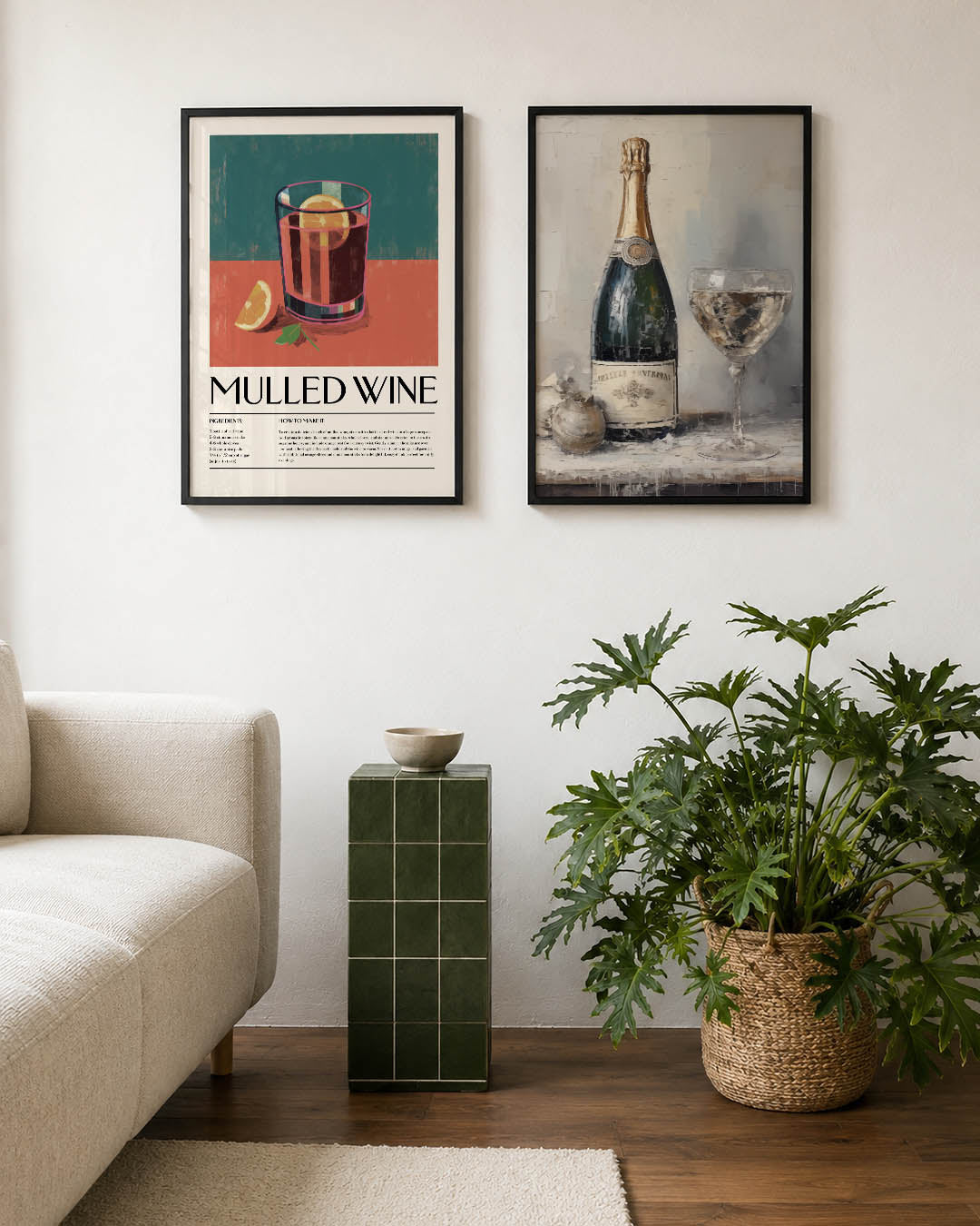 Glas en citrus Posterset