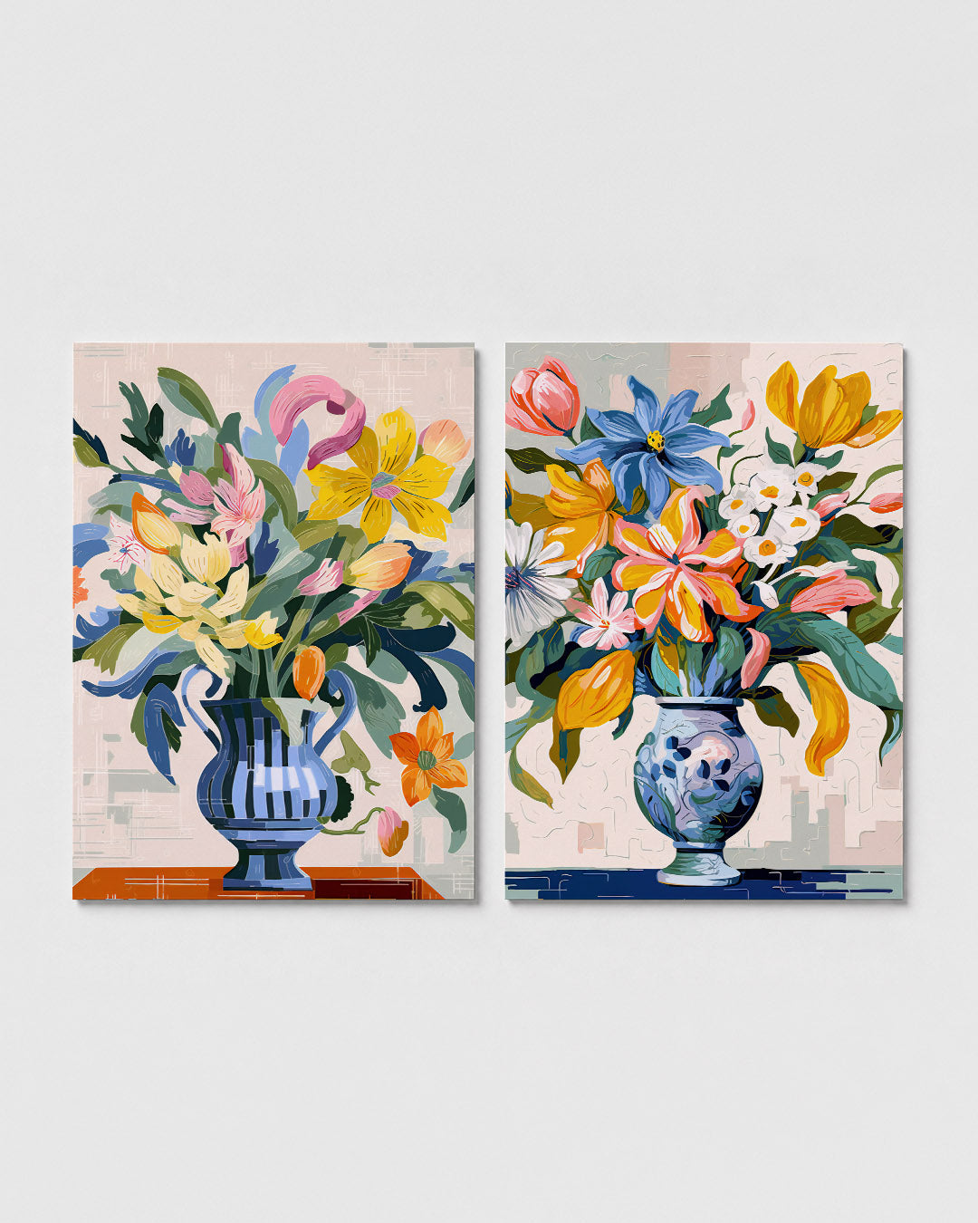 Bloemrijke vormen Posterset