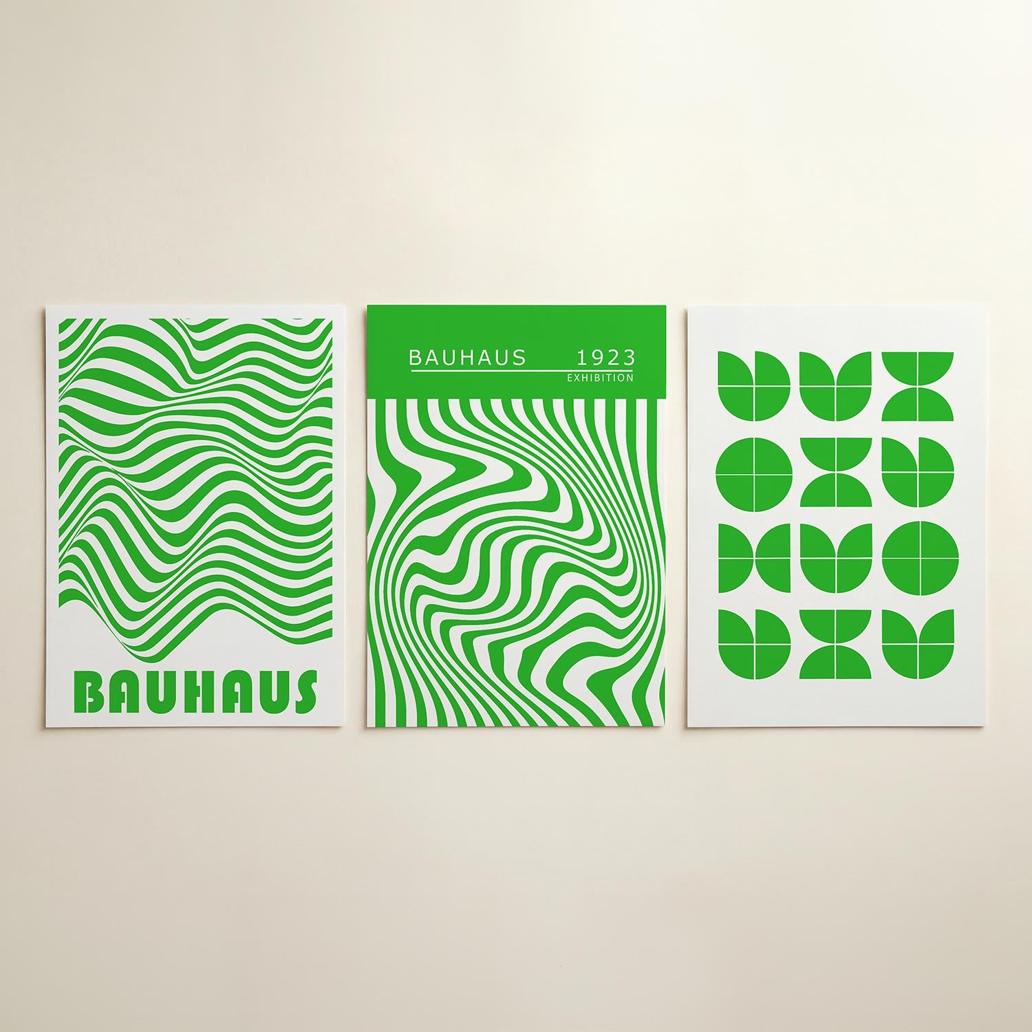 Golvend lijnenspel Posterset