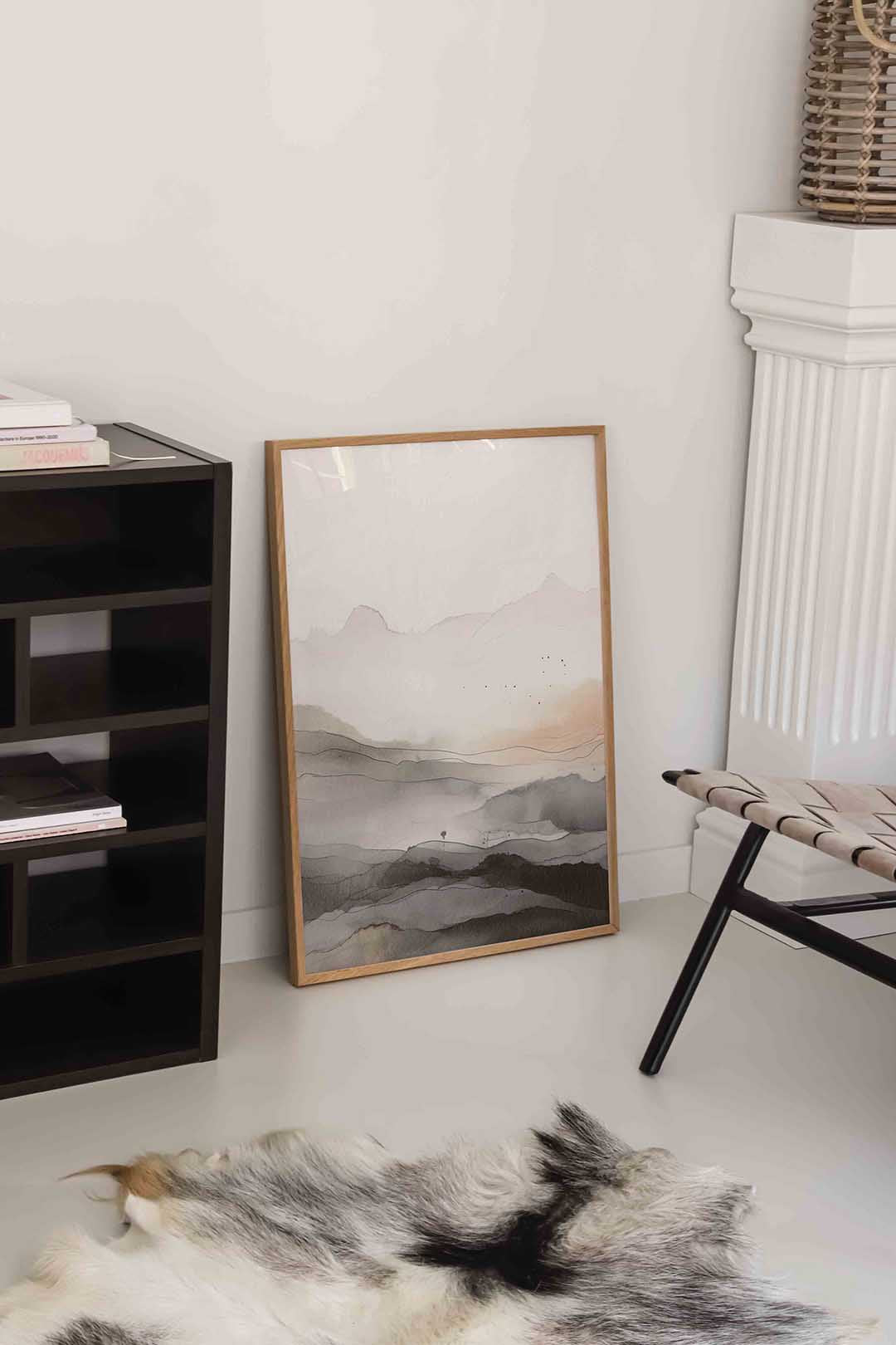 Landschap met bergen Poster