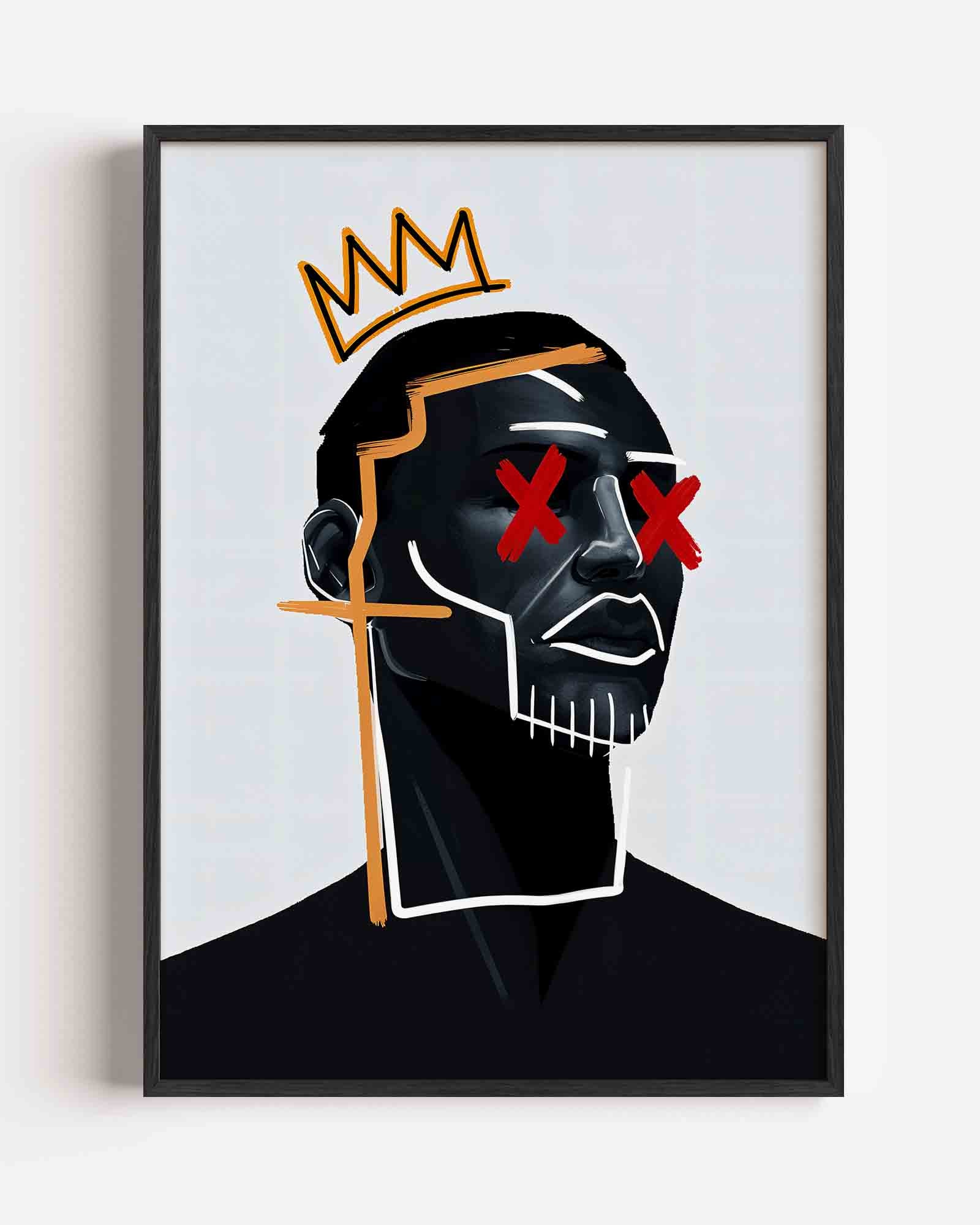 Portret met kroon Poster