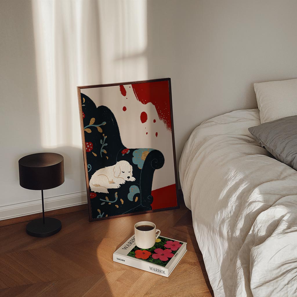 Schattige Slaapplek Poster-WallArtistic