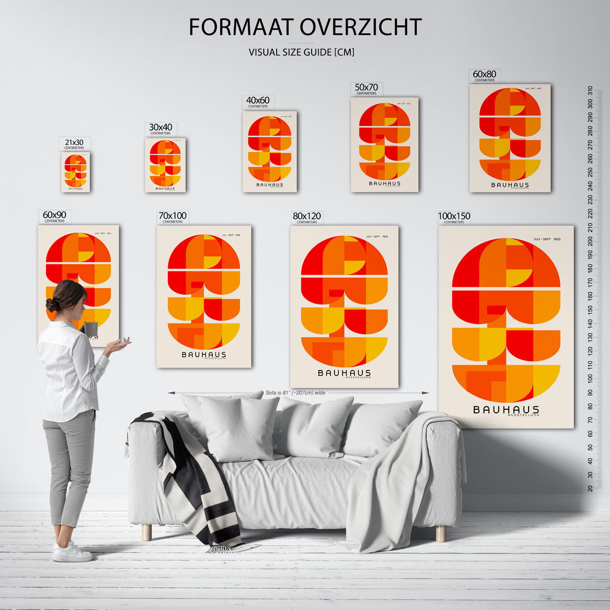 Vormritme en kleur Poster