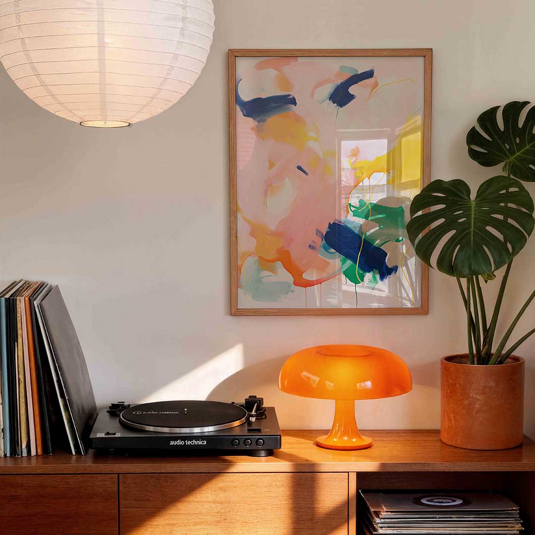 Abstracte kleurenexplosie Poster