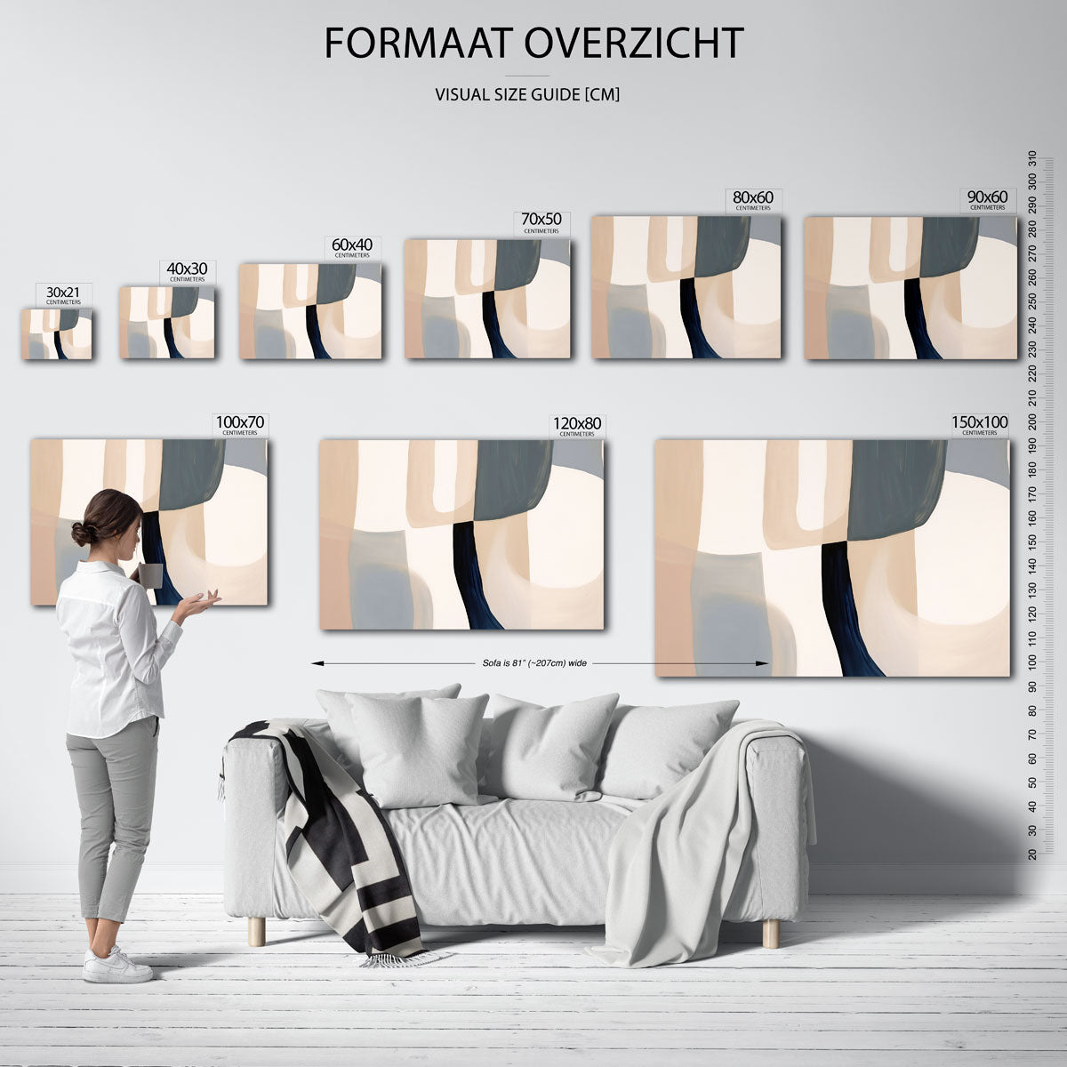 Abstracte vormen Poster